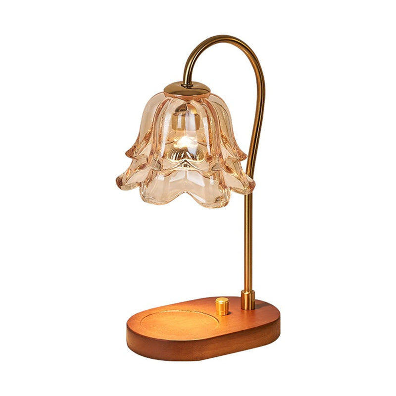 Aromatherapy Glass Wax Warmer Night Light Table Lamp