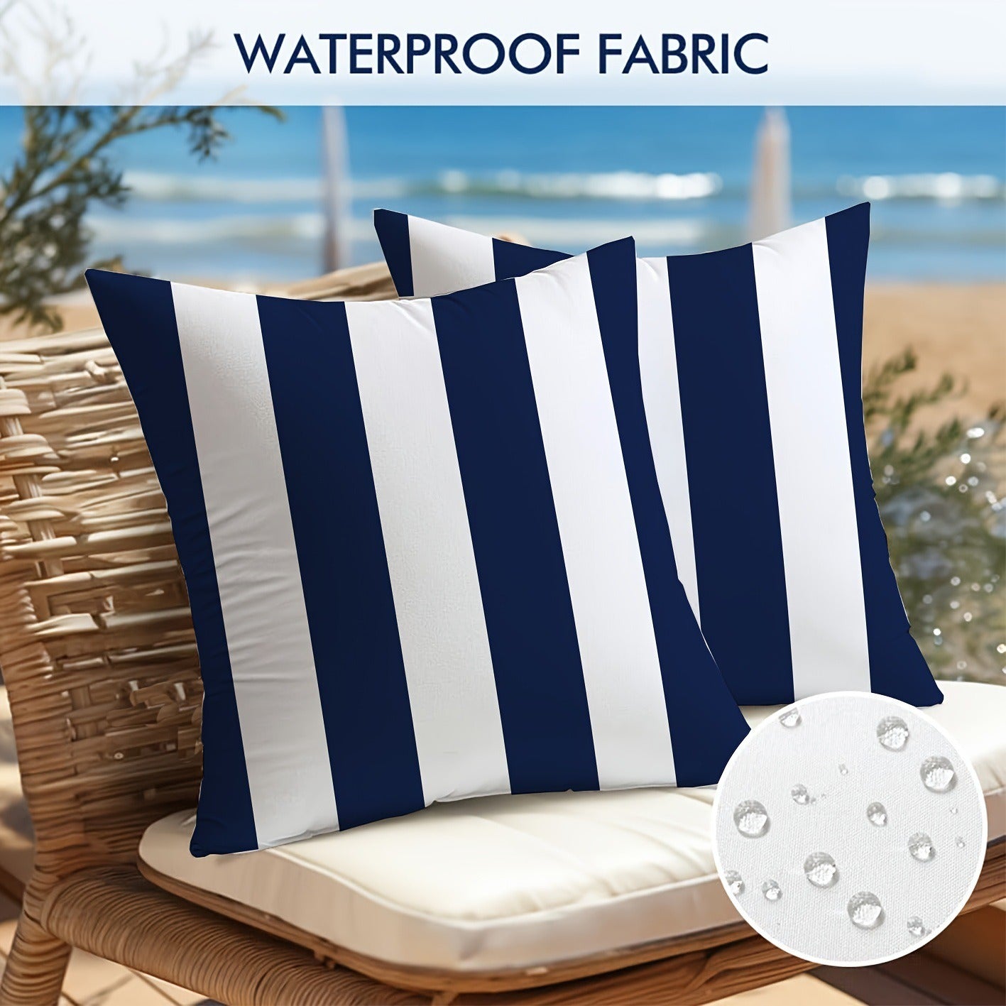 Waterproof Geometric Pillowcase 45x45cm