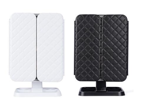 LED Makeup Mirror with Three Colors and Foldable Design