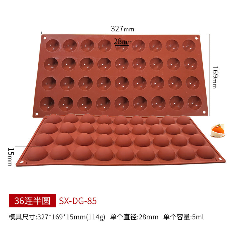 Sanjin 6-Cavity Silicone Mold for DIY Chocolate & Candy