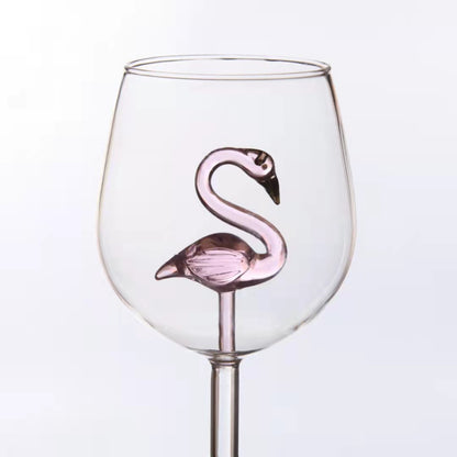 Creative Shark High Wine Glass with Octopus Design