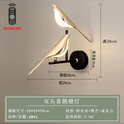 Modern Minimalist Creative Bird Wall Light for Home