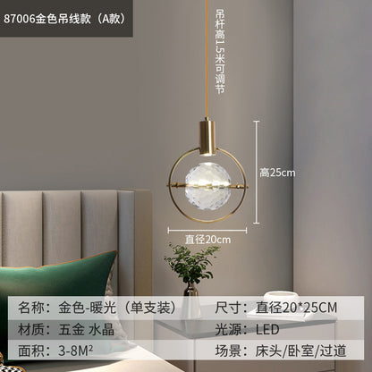 Nordic-Style Minimalist Pendant Light for Bedroom