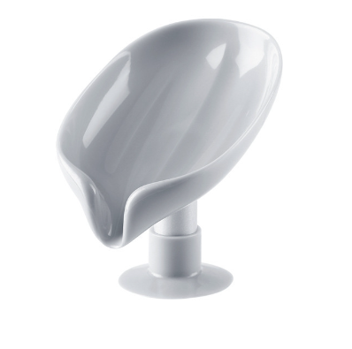 Creative Leaf-Shaped Soap Holder with Suction Stand