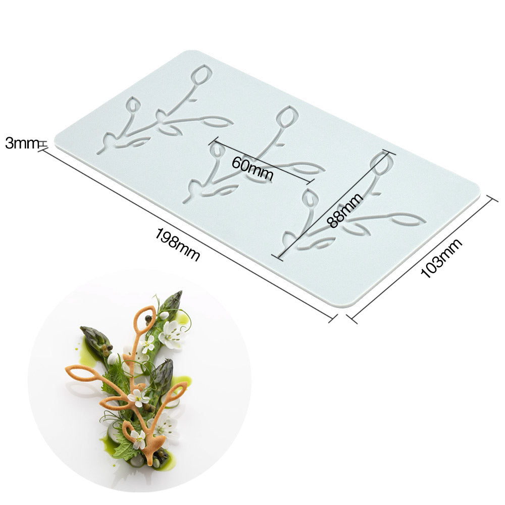 Pineapple Fruit Crisps Silicone Lace Mat for Baking