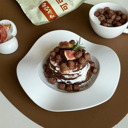 Ceramic Dish Set for Snacks and Seasoning Plates