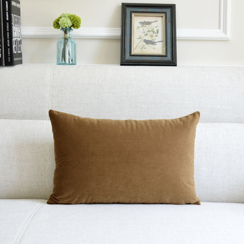 Velvet Throw Pillow for Sofa Decor