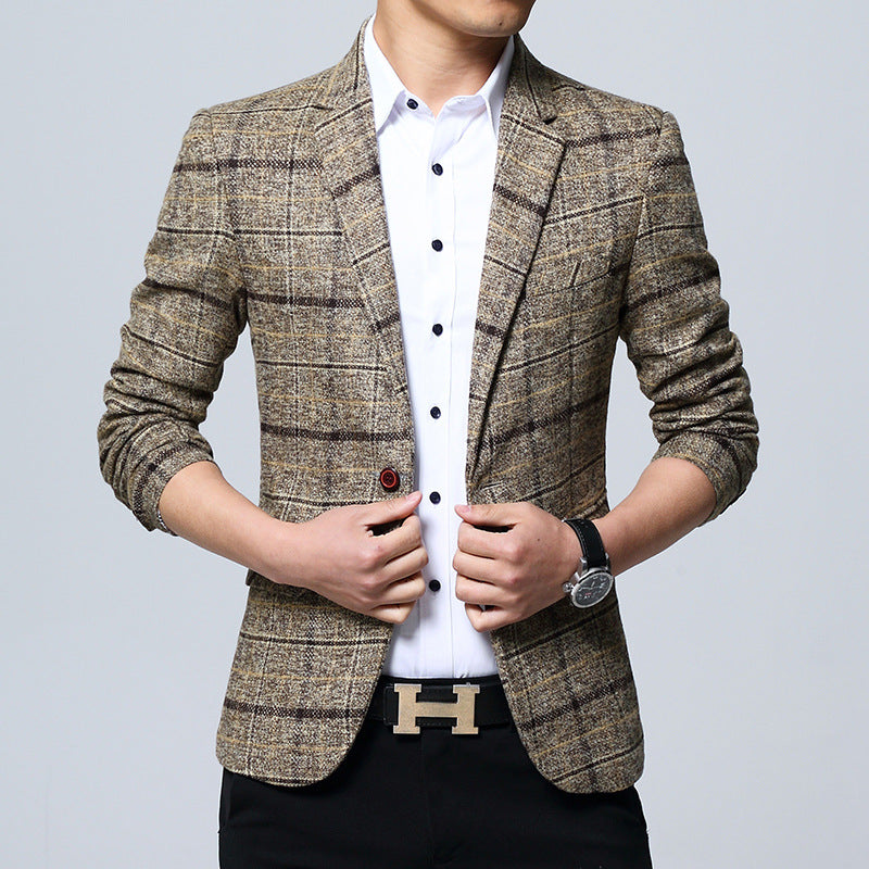 Men's Slim Fit Casual Blazer for Youth Fashion Wear