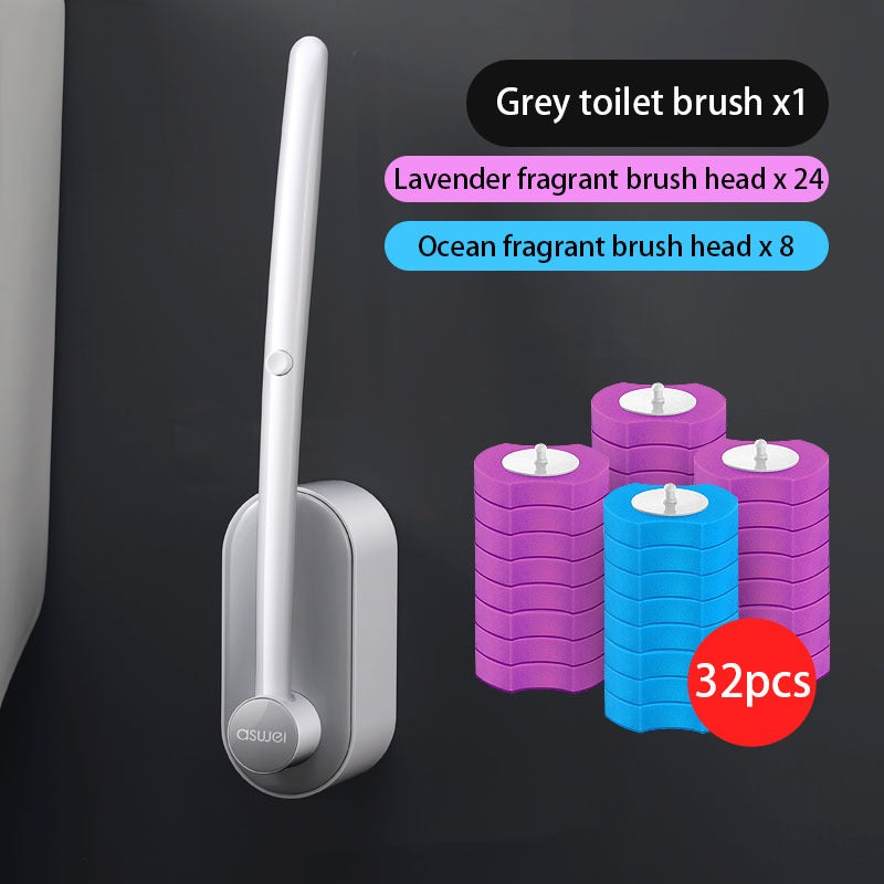 Disposable Toilet Cleaning Brush Set