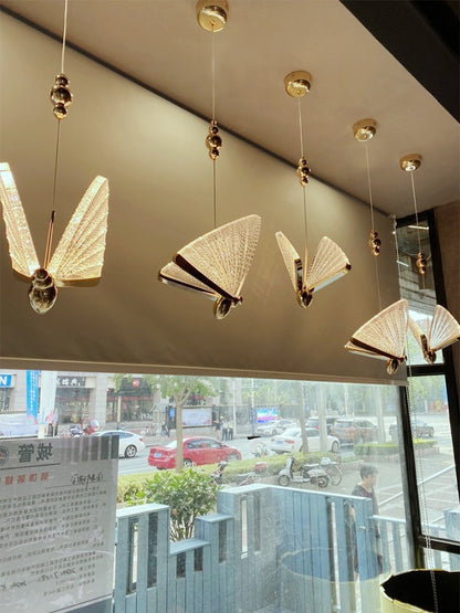 Modern Butterfly Pendant Light for Bedroom and Living Room