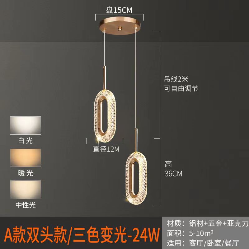 Modern Minimalist Pendant Light for Bedroom and Bar