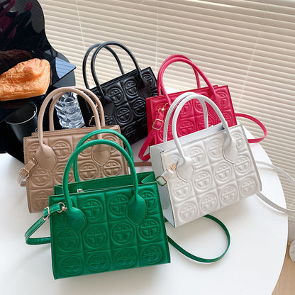 High-End Women's Versatile Square Messenger Handbag