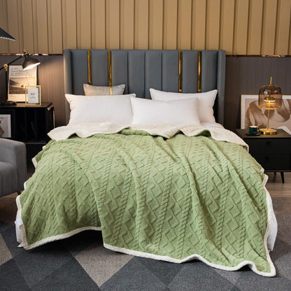 Thick Double Layer Winter Blanket
