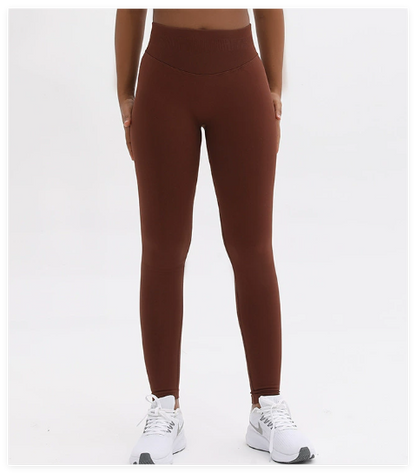 Seamless High Waist Peach Yoga Leggings
