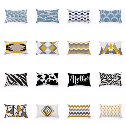 Nordic Geometric Elk Flag Custom Plush Pillow