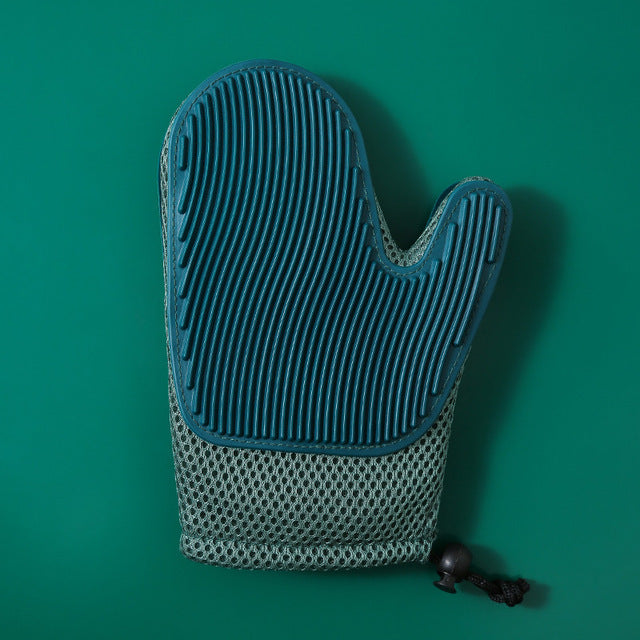 Silicone Massage Gloves and Pet Hair Removal Brushes
