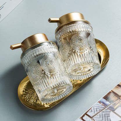 Luxurious Glass Soap Dispenser for Home and Hotels