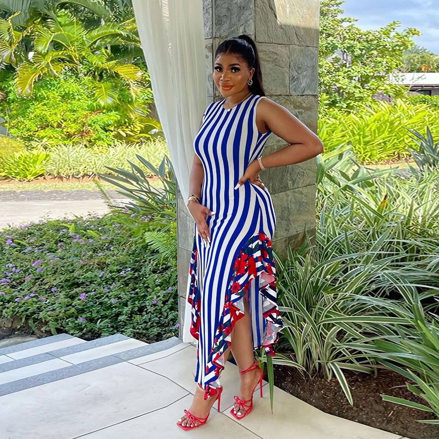 Vibrant African Print Women's Leisure Set