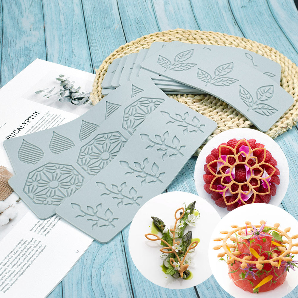 Pineapple Fruit Crisps Silicone Lace Mat for Baking