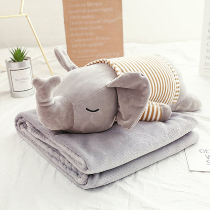 Custom Plush Toy Dog with Air Conditioning Blanket