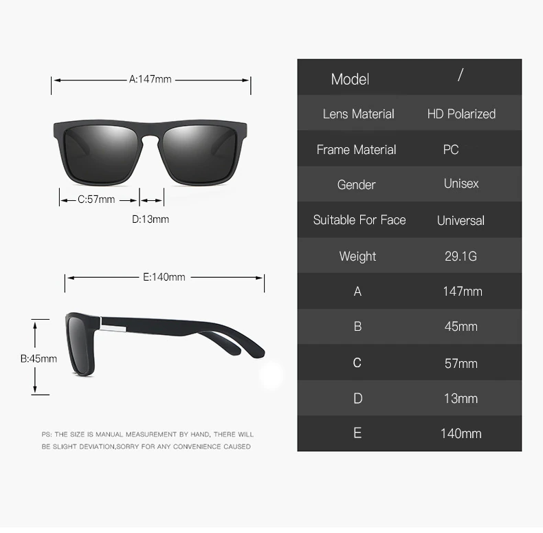 Polarized Square Outdoor Sunglasses
