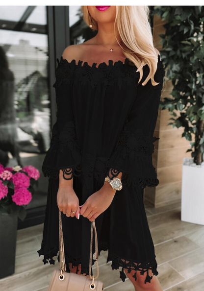 One-Shoulder Lace Dress for Women