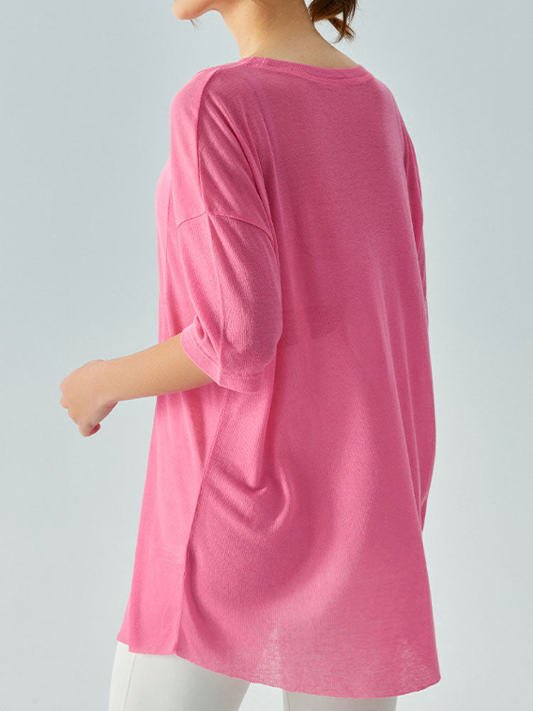 Lightweight Loose Yoga Cover-Up for Women