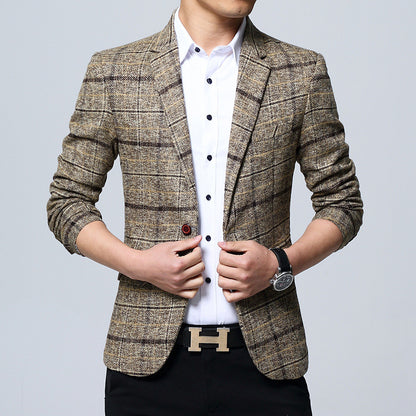 Men's Slim Fit Casual Blazer for Youth Fashion Wear