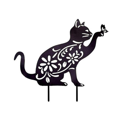 Cat Shape Acrylic Statue for Outdoor Garden Decor