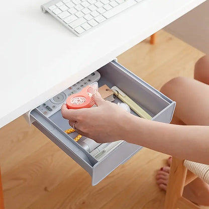 Stylish Under Cabinet Storage Box for Desk Organization