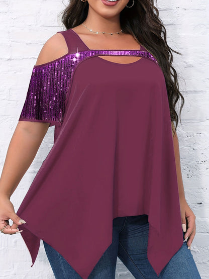 Chic Beaded Swing Tee for Women