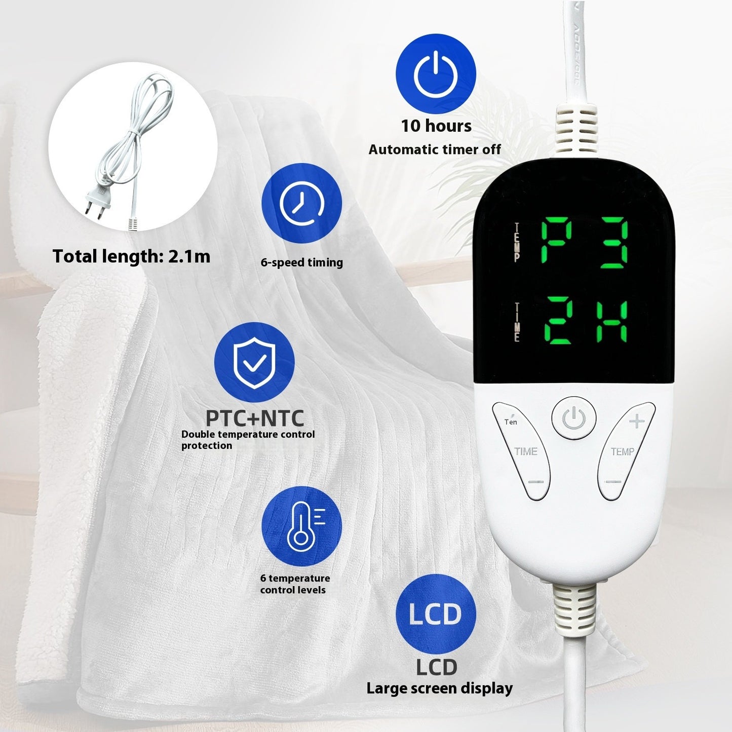 Washable Electric Heating Blanket