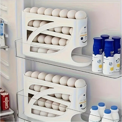 Rolling Slide Egg Storage Box for Refrigerator