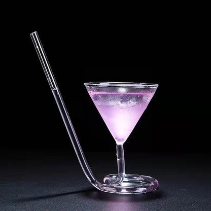 Creative Shark High Wine Glass with Octopus Design