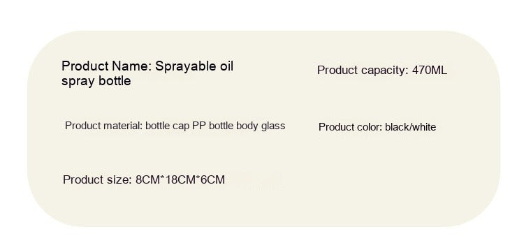 Two-in-One Glass Oil & Soy Sauce Atomizer