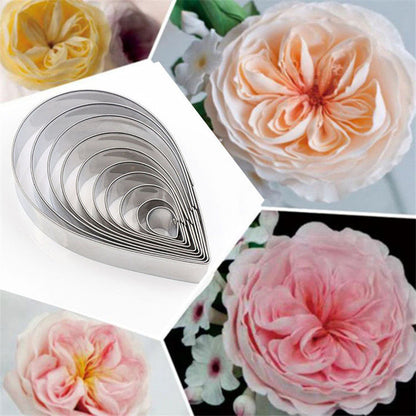 Stainless Steel English Sugar Flower Mold Set for Baking