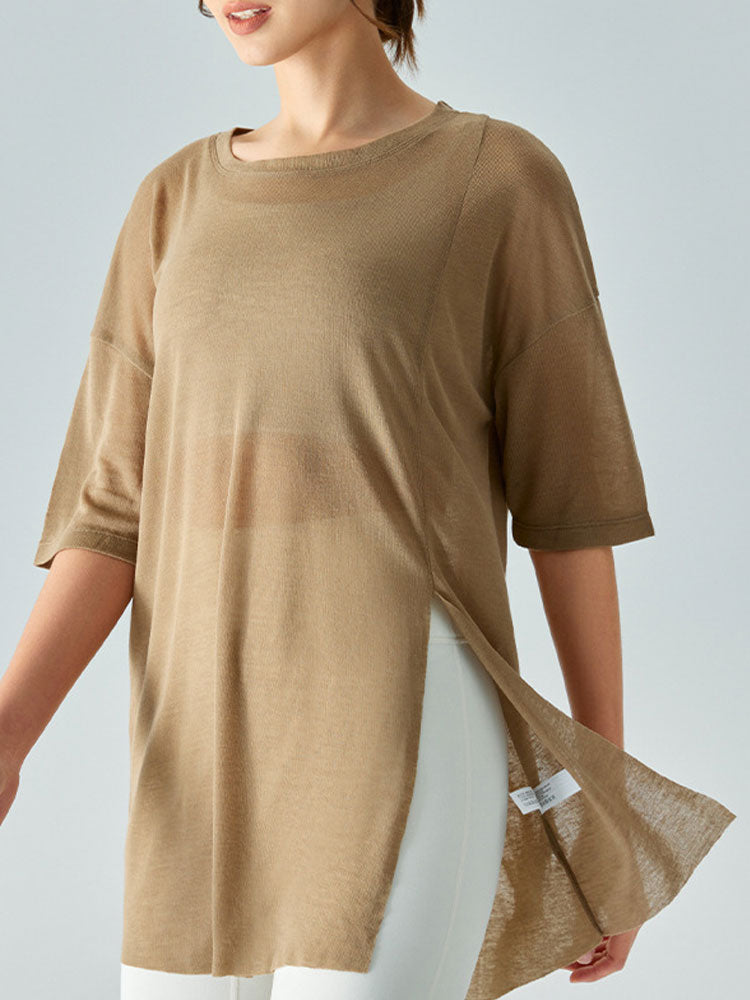 Lightweight Loose Yoga Cover-Up for Women