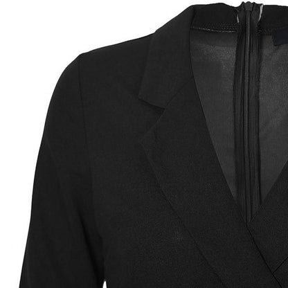 Buttoned Long Sleeve Bodycon Dress for Work