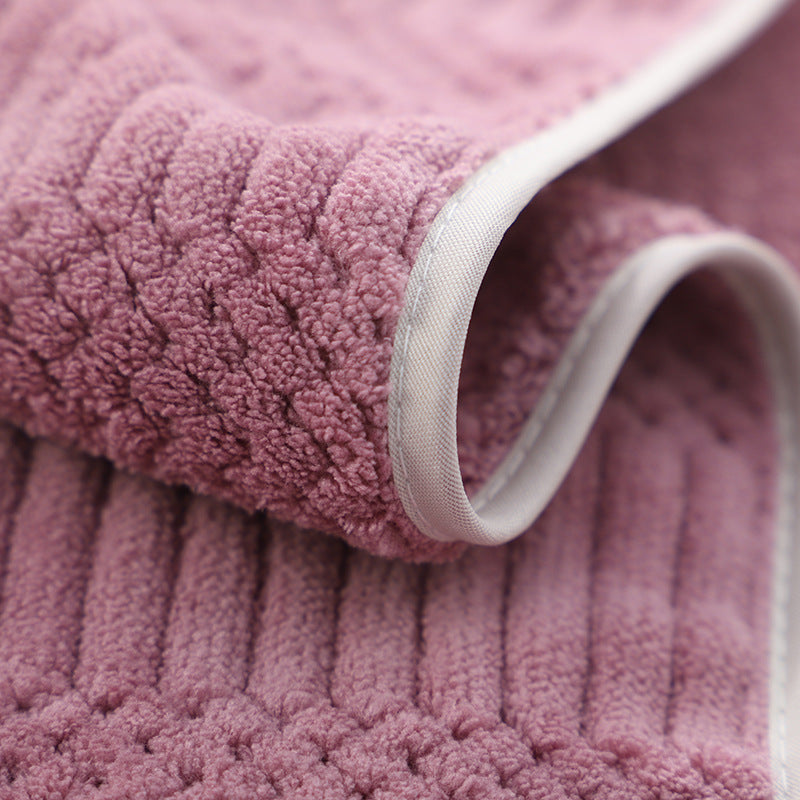 Coral Fleece Absorbent Towel Set