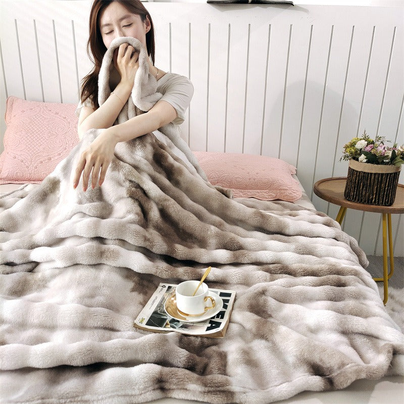 Bubble Velvet Multicolor Blanket