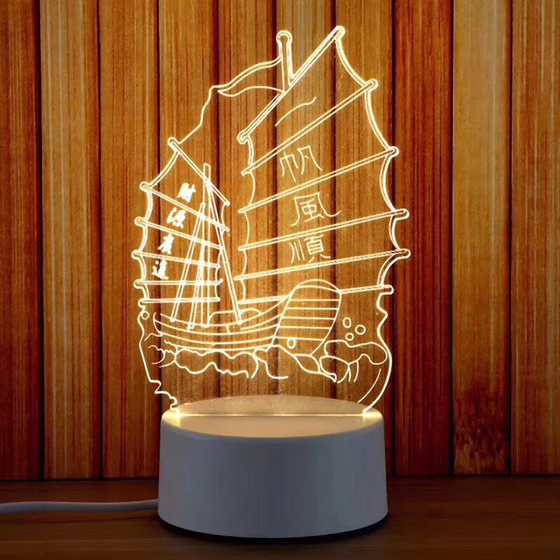New 3D Switch Colorful Night Light for Smart Home