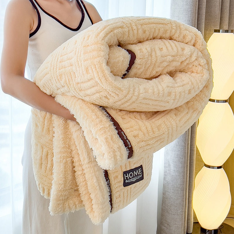 Thick Coral Fleece Winter Blanket