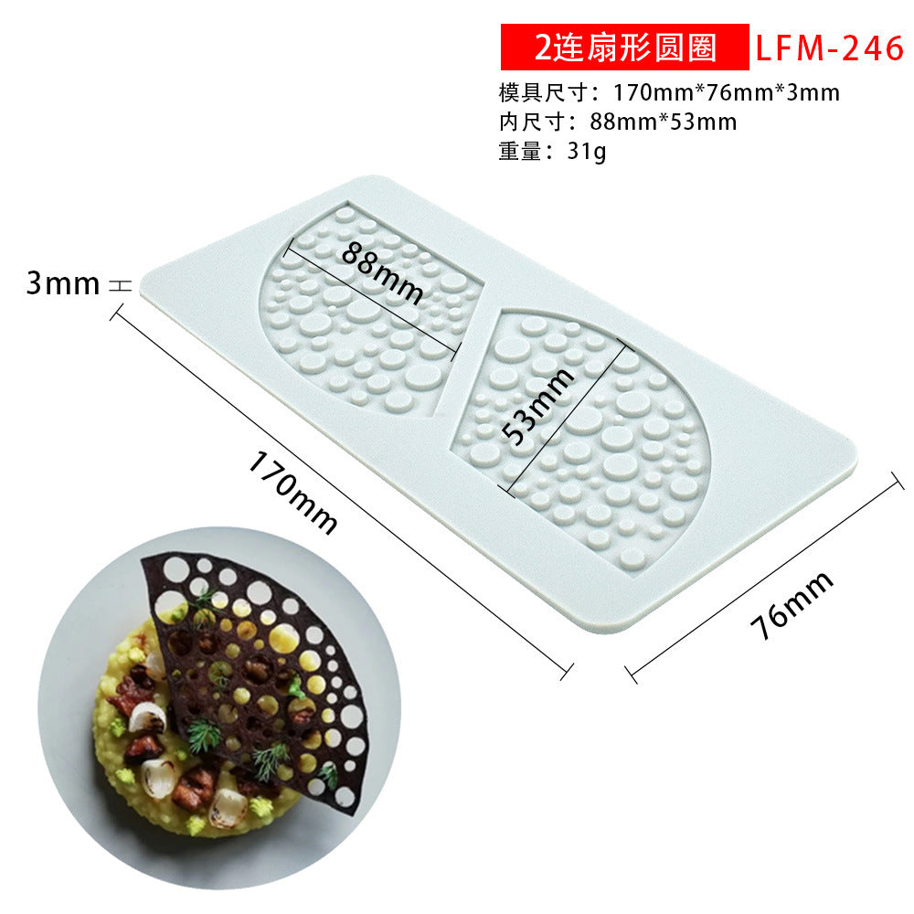 Pineapple Fruit Crisps Silicone Lace Mat for Baking