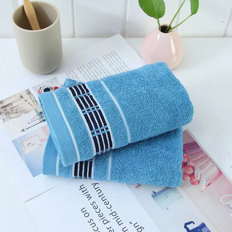 Embroidered Logo Cotton Face Towels for Wholesale