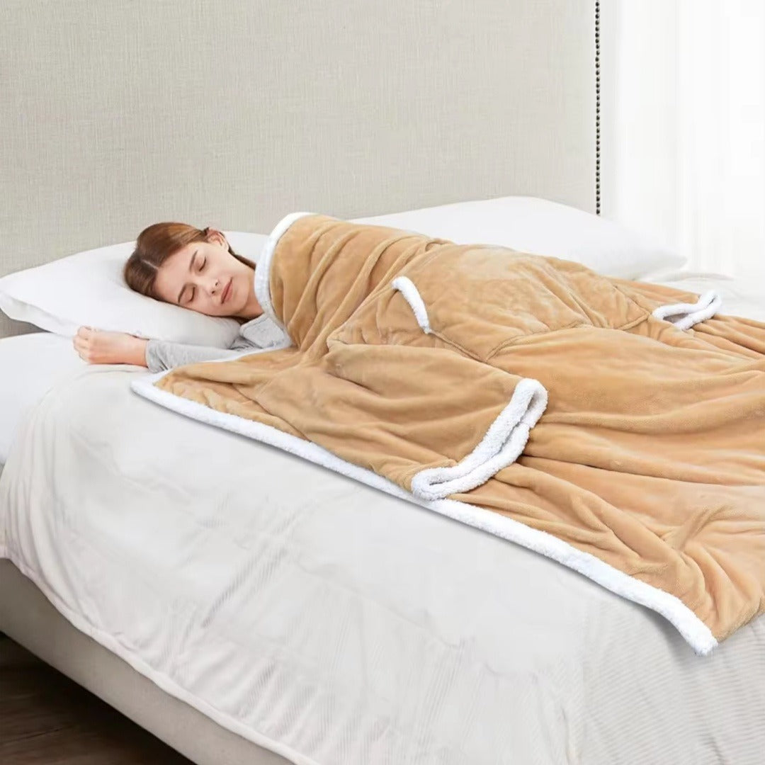 Portable Electric Blanket with Foot Pocket
