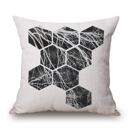 Black and White Impression Painting Pillowcase