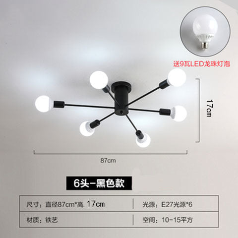 Modern Minimalist LED Ceiling Light for Bedroom and Living Room