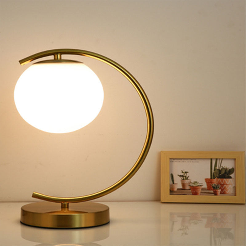 Modern Nordic Eye-Caring Gold Table Lamp for Rooms