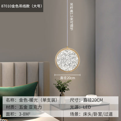 Nordic-Style Minimalist Pendant Light for Bedroom