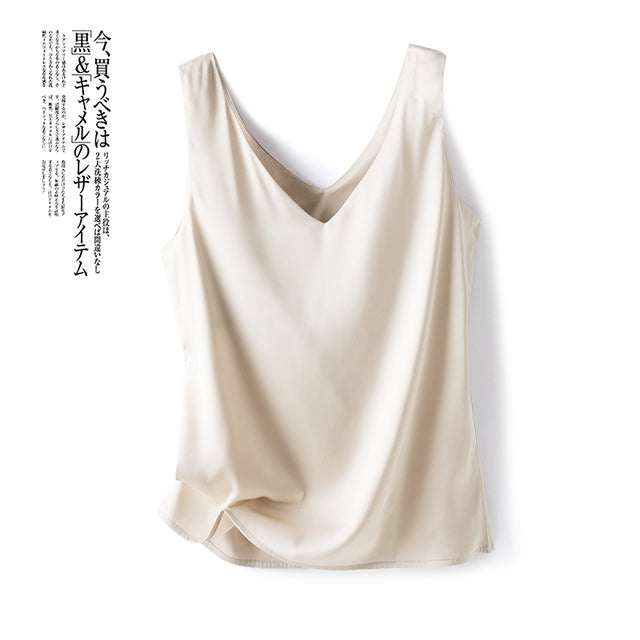 Chic Women's Satin Silk Top
